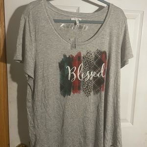 Maurices “Blessed” tee new with tags XXL